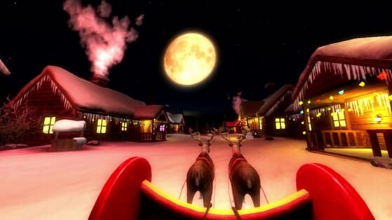 Virtual sleigh ride with CocaCola