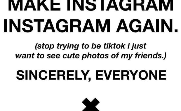 Make Instagram Instagram again campaign